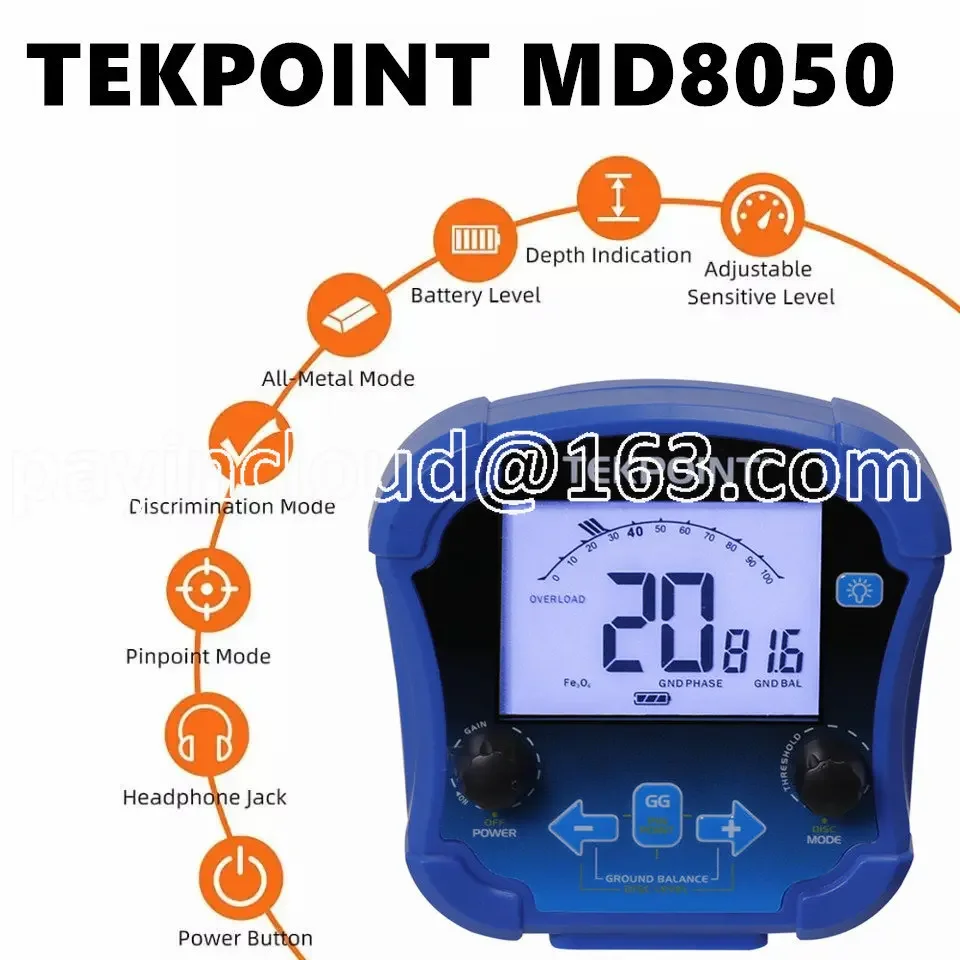 The New Ultra-high Sensitivity MD8050 Underground Metal Detector TX850 Is Directly Sold By The Manufacturer