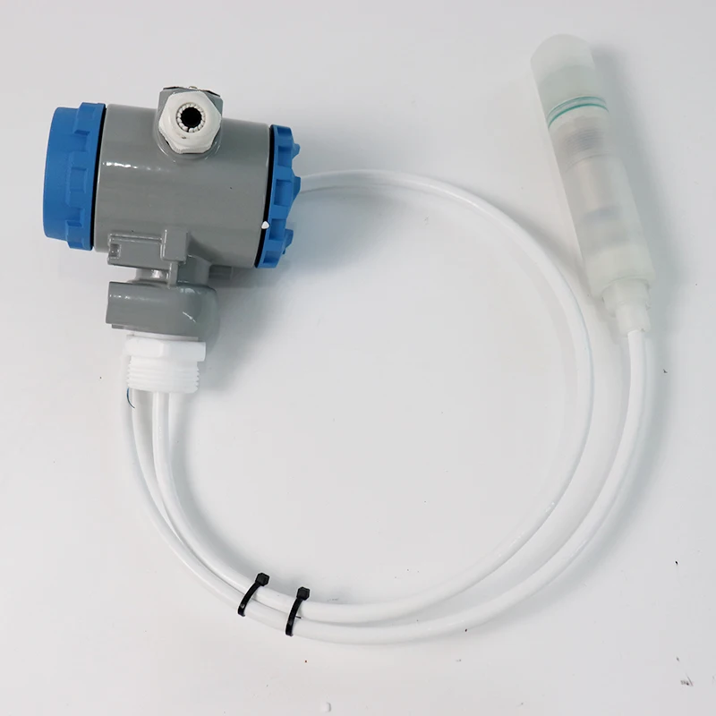 4-20MA 0-10V out Anti-corrosion Submersible Liquid Level Sensor  PTFE Liquid Level Gauge