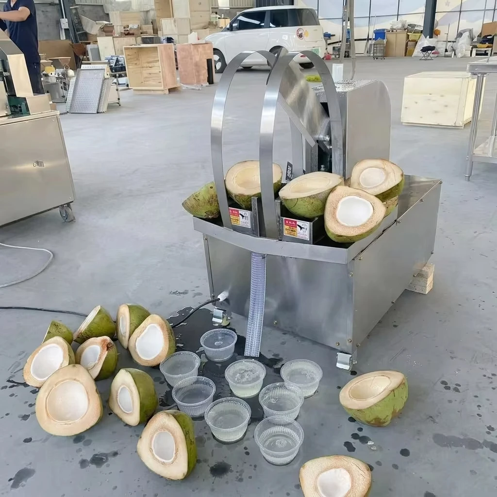 FL Coconut Machine Industrial Coconut Opening Breaking Machine For Large Scale Coconut Raw Material Treatment Workshop