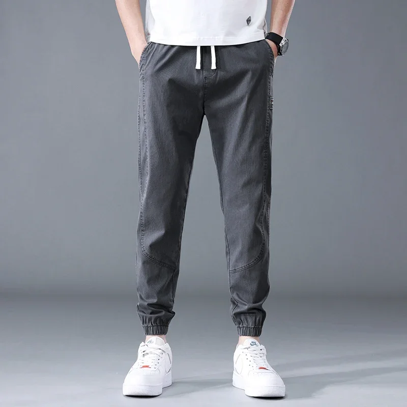 

2023 Spring Summer Jogger Pant Men Pants Harajuku Cargo Jeans Casual Harem Denim Korean Hip Hop Sweatpants Male Trousers