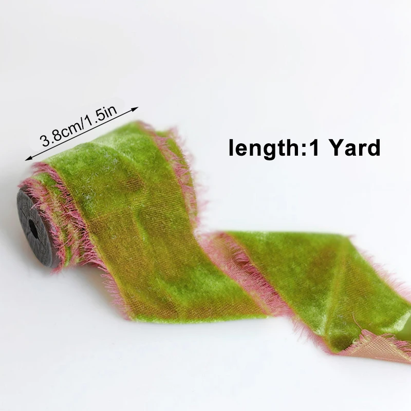 1pcs Gift Wrapping Goose Velvet Ribbon Grinding Edge Ribbon Grinding Edge Ribbon Silk Ribbon Hairy Edge Ribbon Velvet Ribbon