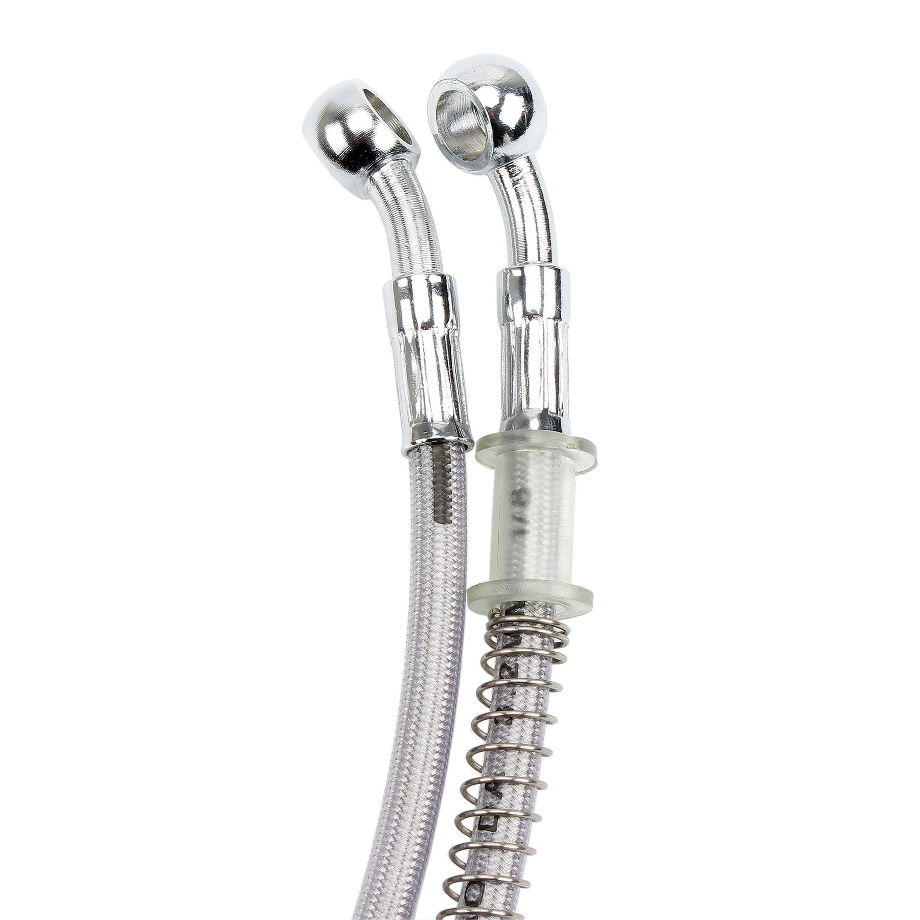 39 cm-150 cm Motorrad Bremsöl Schlauch Bremsleitung Universal Motorrad Edelstahl Geflochtene Pipeline Latiguillo Freno Moto – Detail 7