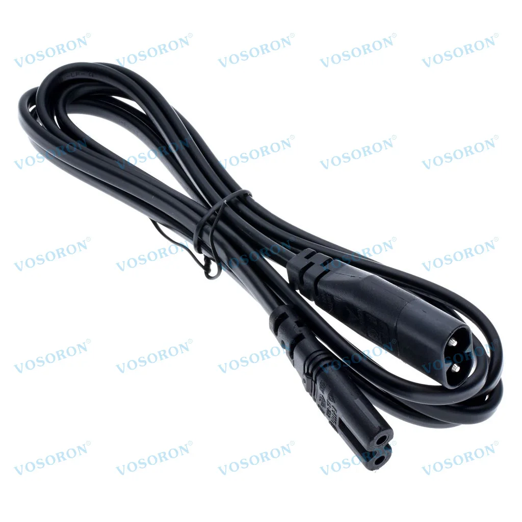 IEC 320 C8 Male Plug to C7 Female Connector AC Power Cord , Type Figure 8 Power Extension Cable
