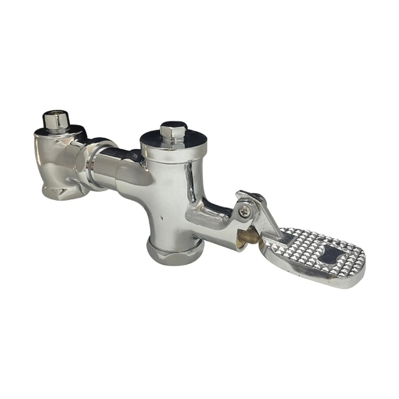 All-copper horizontal hand wrench, stool flushing valve, squatting toilet delayed flushing switch, toilet self-closing,
