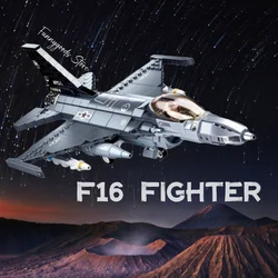 Get Your Own F16 Fighter with 521pcs - Military Series Model Building Blocks Kit - Perfect Gift For Christmas Thanksgiving