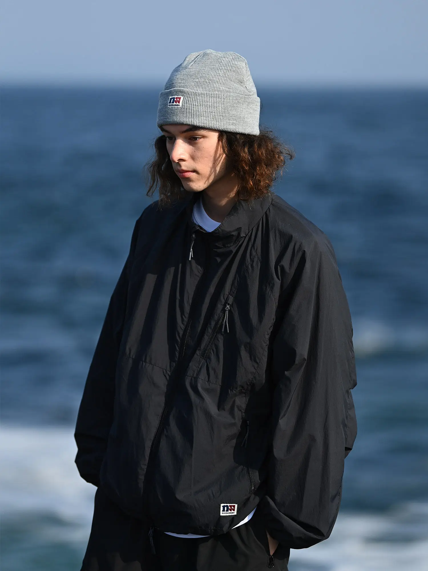 

NOTHOMME Outdoor Jacket, Stand Collar Windproof Quilted Cycling Windbreaker Coat for Men Women, Commuting Sports Casual Apparel