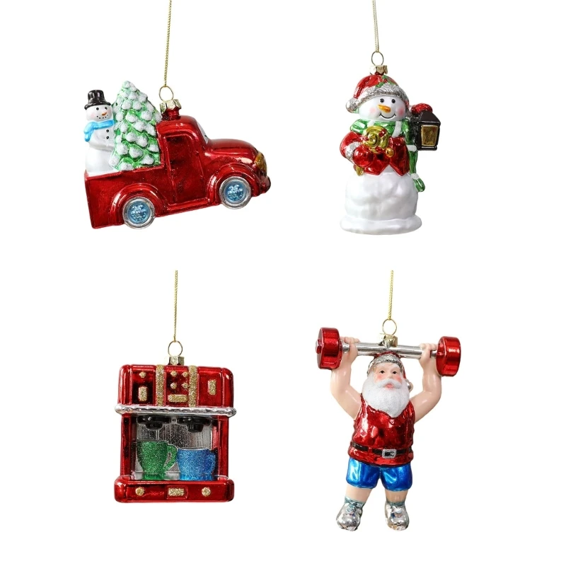 Feiertags-Hängeornament für Weihnachtsbaum und Regaldisplay 3XUF – Detail 1