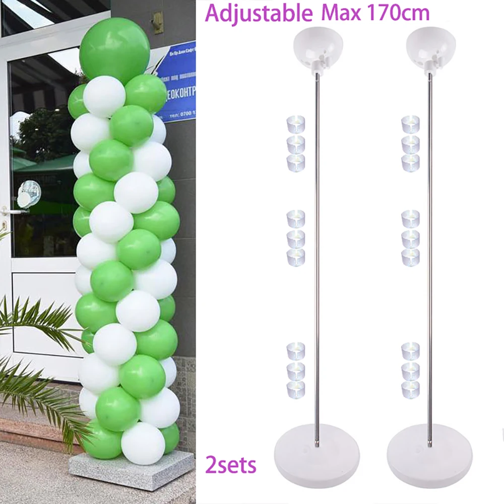 70/130/160cm Plastic Balloon Stand Holder Table Reusable Balloon Arch Stand Kit for Birthday Wedding Baby Shower Decorations image 4