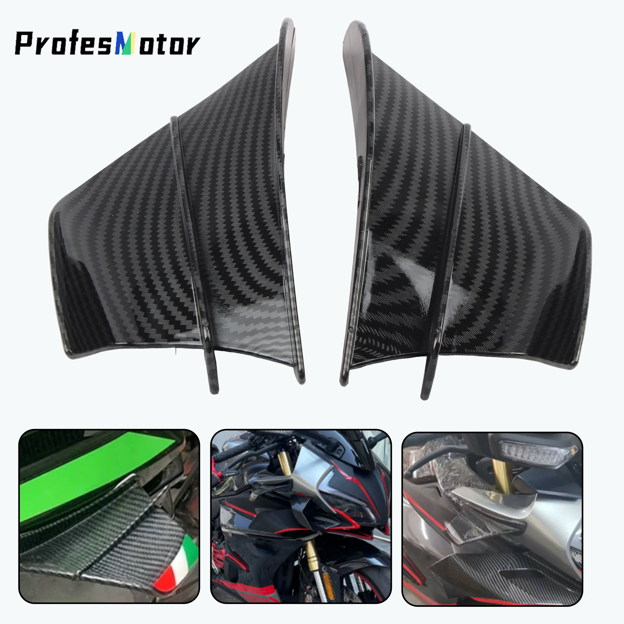 

Motorcycles Accessories Winglet Aerodynamic Wing Kit For Yamaha YZF R1 R6 R25 R7 R3 For Suzuki Gsxr 600/750/1000 Vstrom 650
