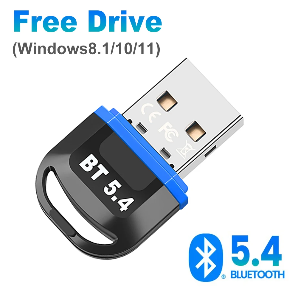 

Bluetooth Adapter for PC USB Bluetooth 5.4 5.3 Dongle Bluetooth Receiver for Speaker Wireless Mouse Keyboard Audio Transmitter