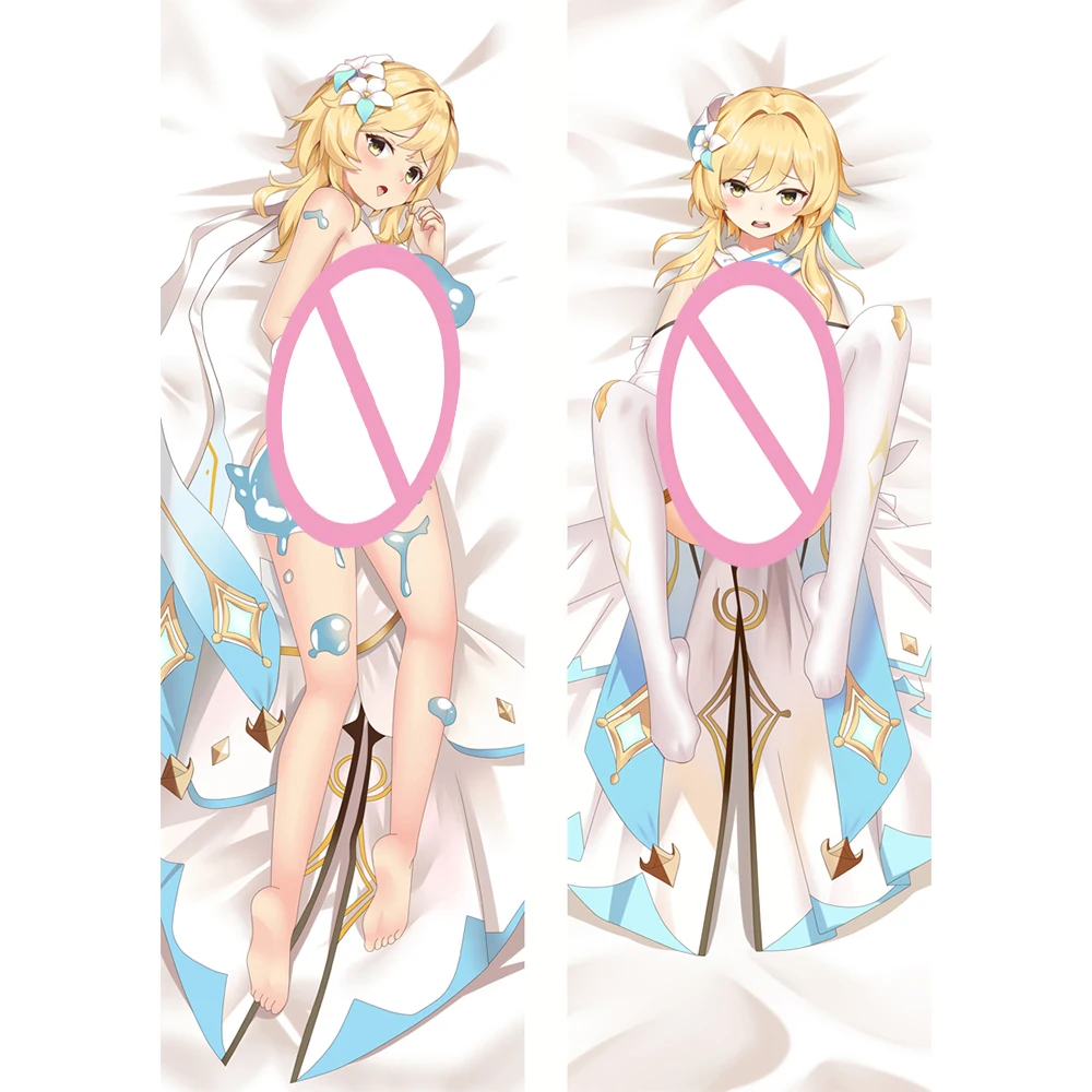 

Genshin Impact Dakimakura Lumine Pillow Case Hugging Anime Body Pillow Cover 2WAY Peachskin Otaku Cosplay Pillowcase