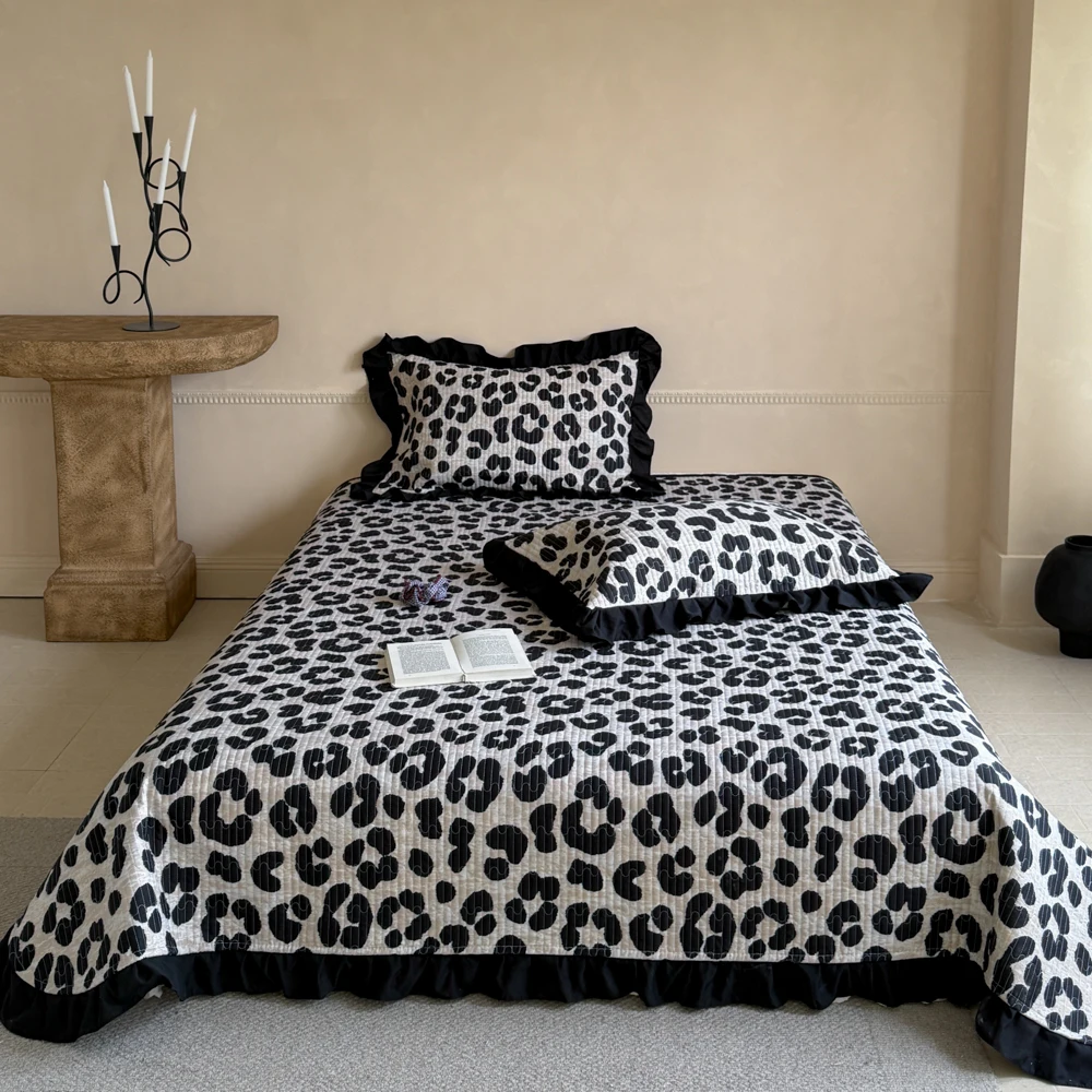Quilted Bedspread Single Queen King Size Summer Blanket Nordic Bed Cover Leopard Quilts Comforter Bed Linen Bedding Bed Spread