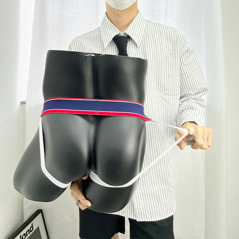 3Pcs Mixed Colors Breathable Mesh Double Thong Men's Comfortable Sports Jockstrap Man Underwear Sexy Underpants Male T-Back