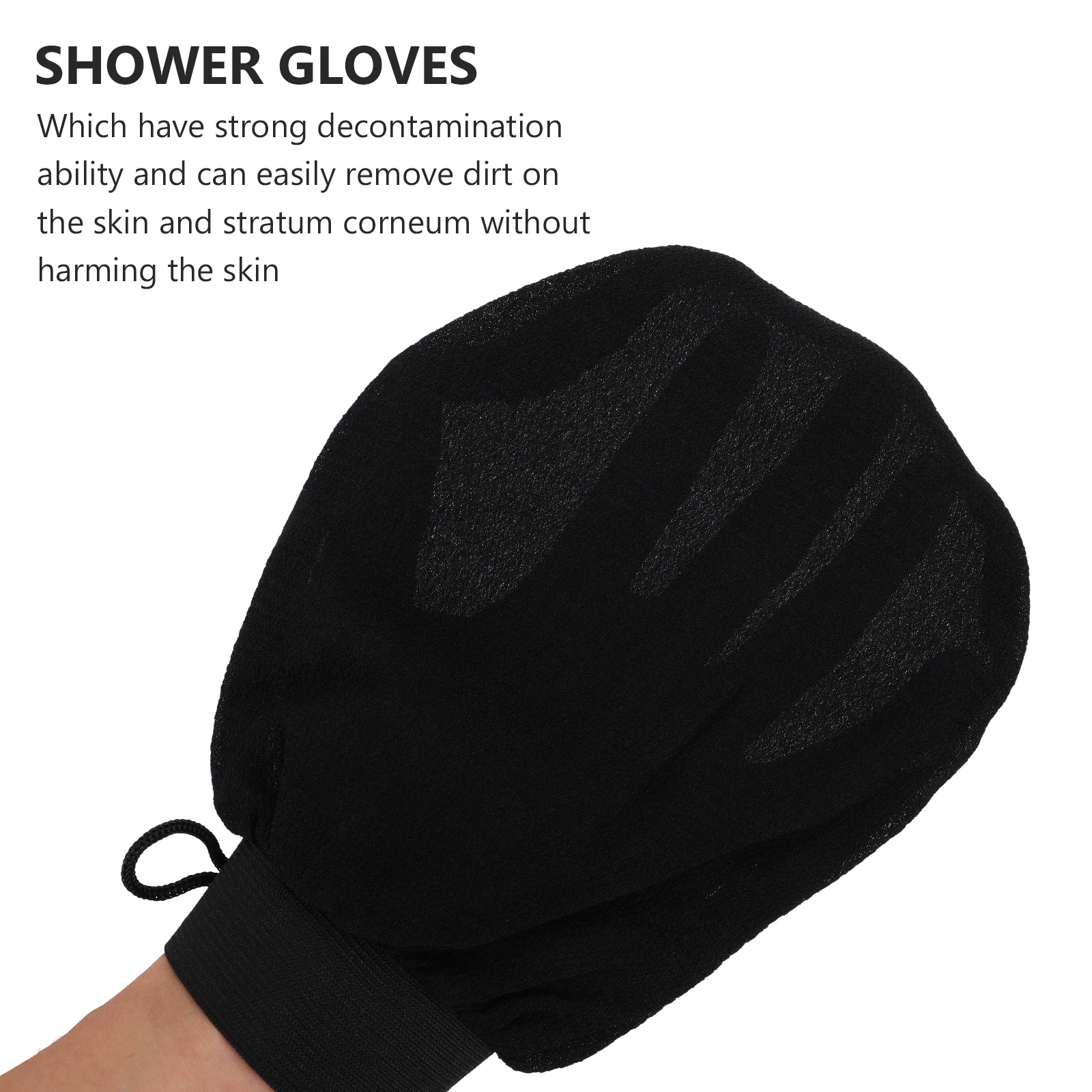 

1 Pair Exfoliating Bath Gloves For Body Scrubbing Deep Cleaning Massage Skin Care Shower Spa Tool Oily Dry Skin Smooth Touch