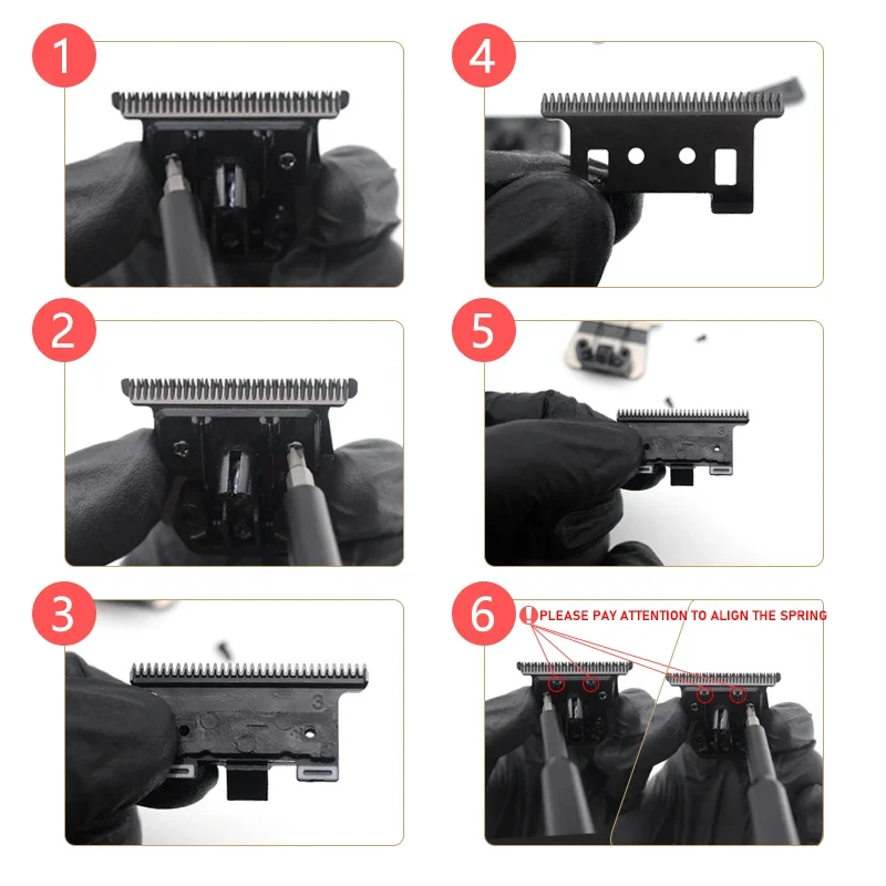 Per Kemei KM-2299 Trimmer Lama mobile Testa di ricambio per accessori di riparazione per tagliacapelli professionale Kemei