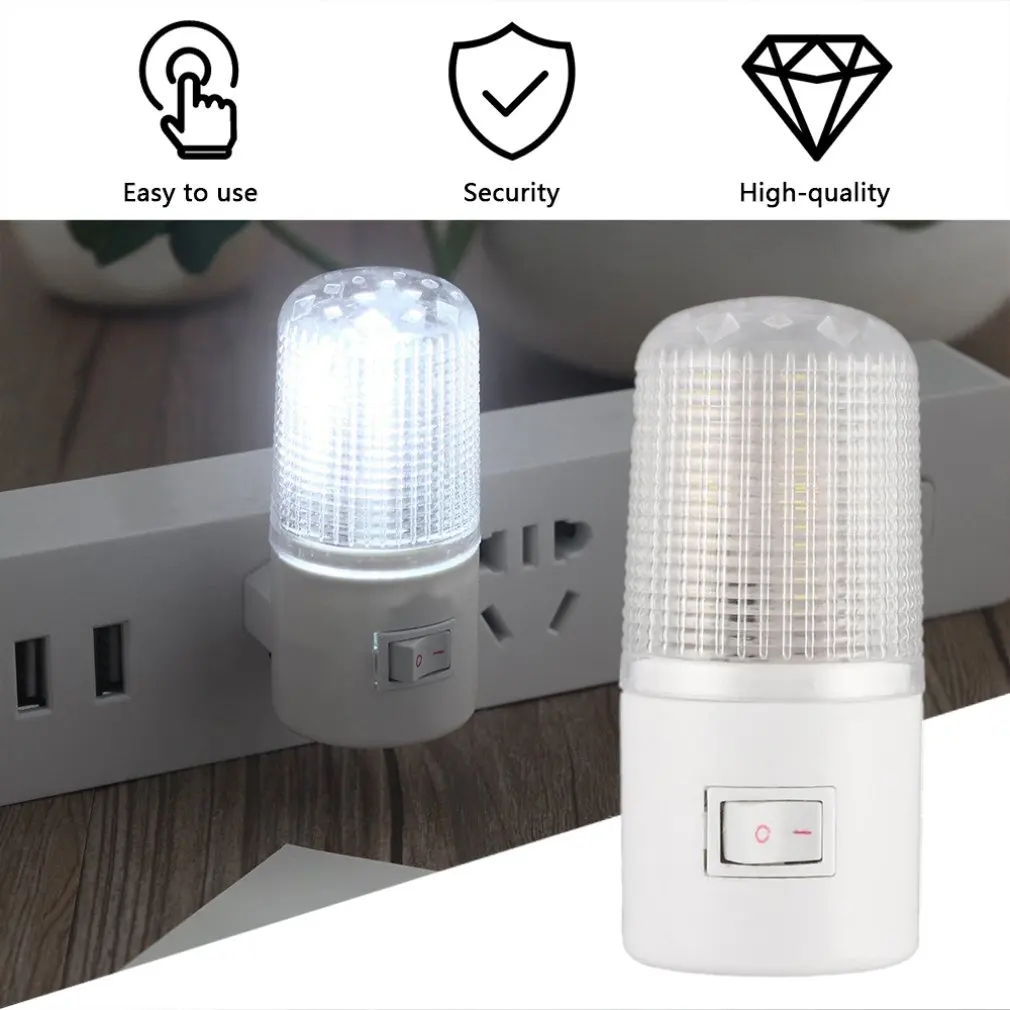 1 pz LED Night Light lampada di emergenza lampada da parete a LED EU US Night Light per soggiorno bambini camera da letto comodino armadio corridoio