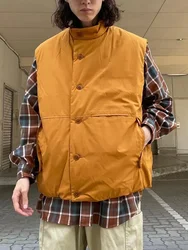 23aw Nanamica Isolier weste Mäntel im japanischen Stil Herbst Winter Stehkragen wind dichte und warme Jacken