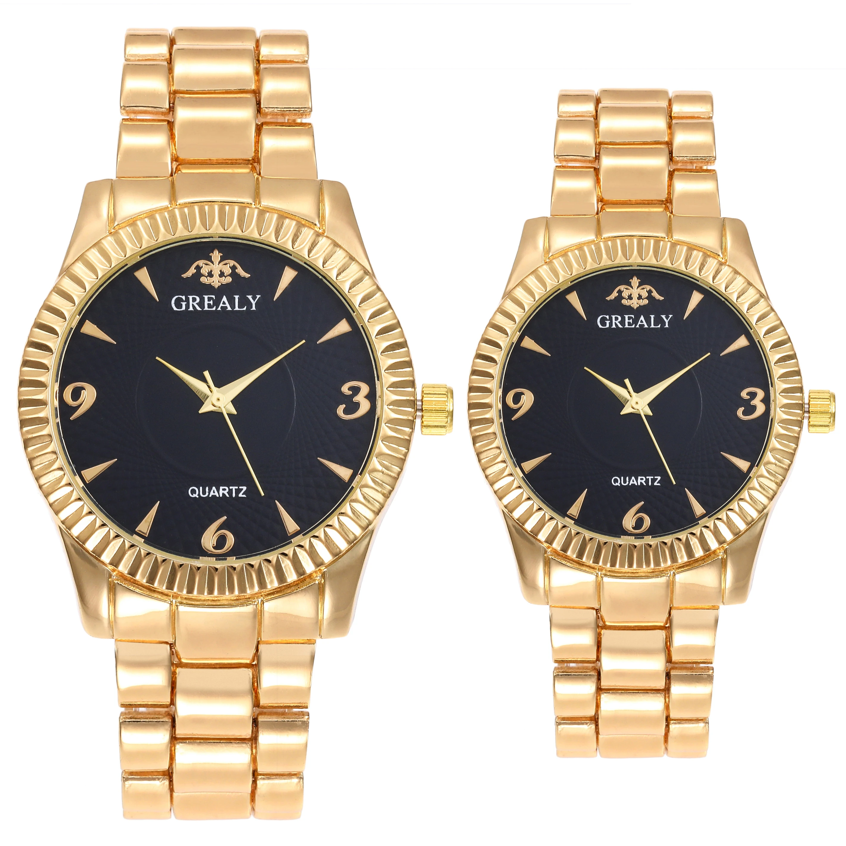 تنوعا مقياس رقمي كوارتز زوجين الساعات عارضة الرجال مجموعة الصلب الفرقة ووتش المرأة بسيطة