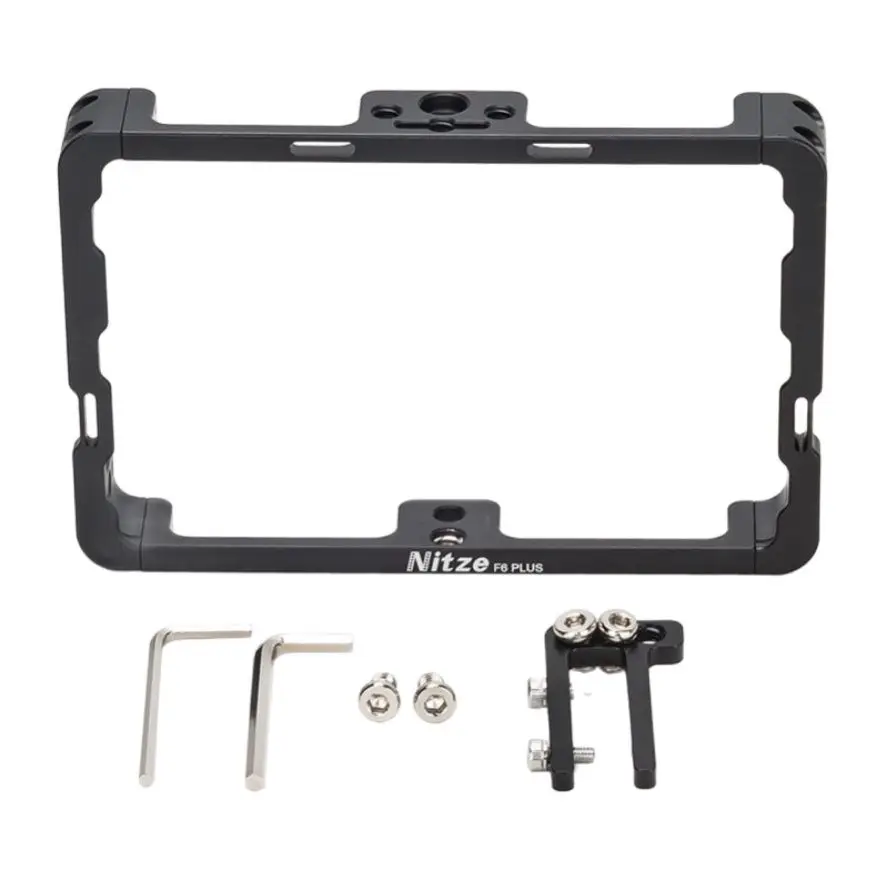 Nitze 5.5 Monitor Cage For Feelworld F6 Plus Monitor With HDMI-Compatible Cable Clamp - TP-F6PLUS