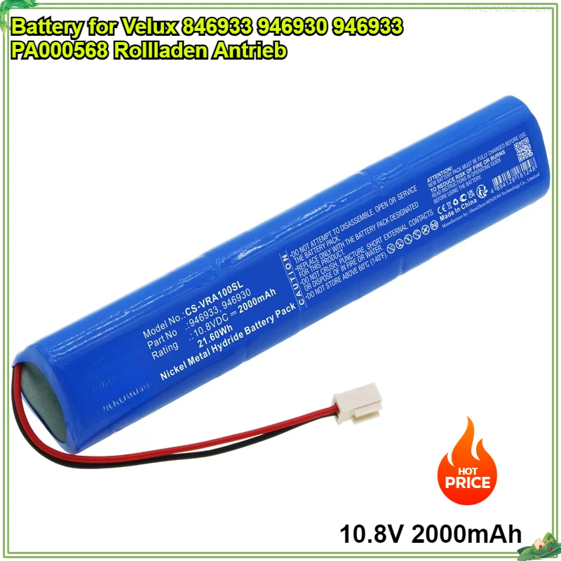 Smart Home Battery 10.8V/2000mAh 846933 946933 946930 for Velux SSL Solar Rollladen Motor Mit Stecker Rollladen Antrieb