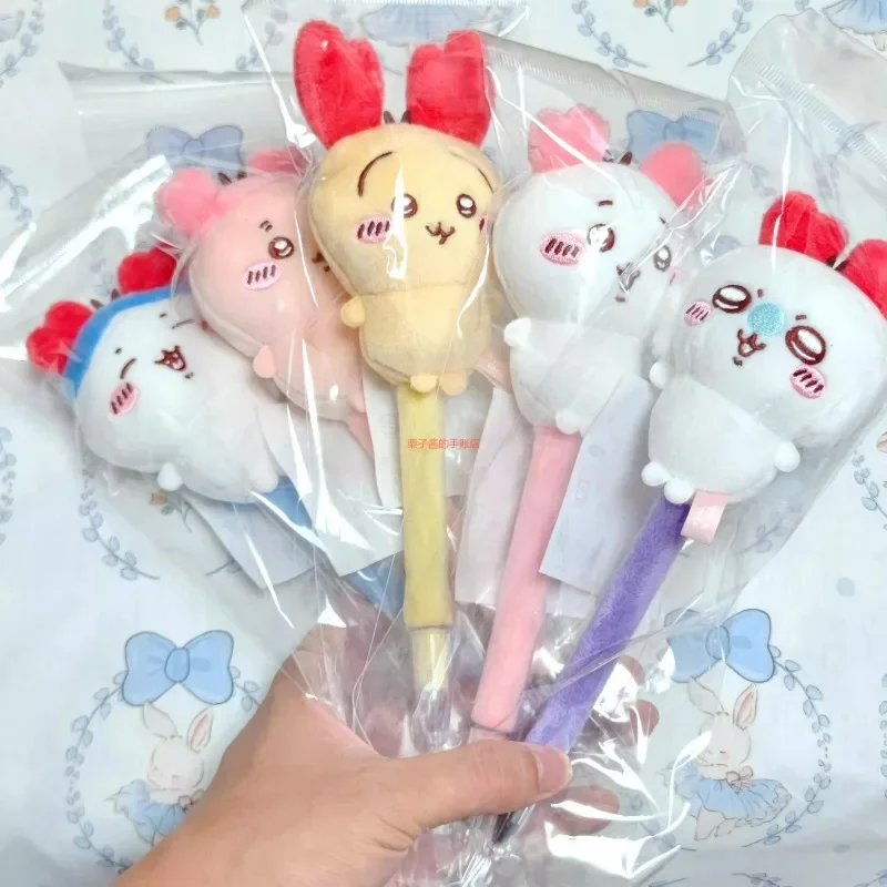 Chiikawa Limited Edition Sun Star Crab Head Osmanthus Plush Doll Ballpoint Pen 0.7mm Anime Accessory