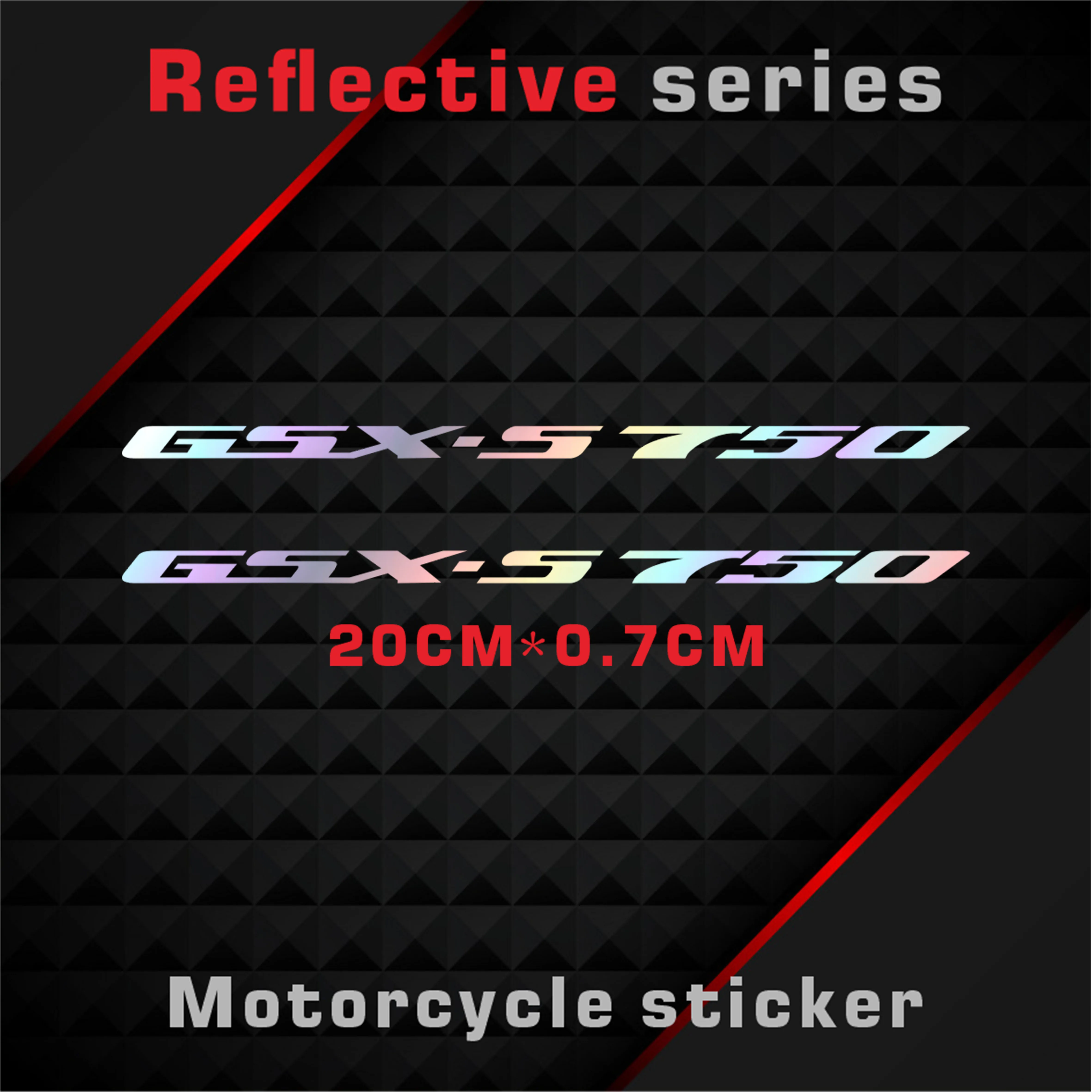 

New Motorcycle Stickers Body Reflective Waterproof Body fuel tank logo sticker Kit For gsxs750 Decorative stickers