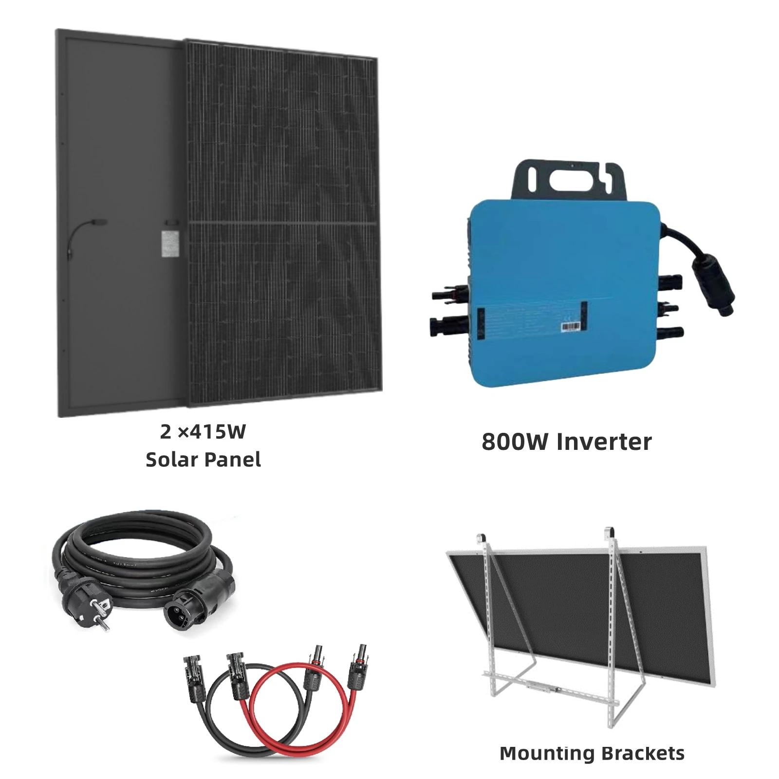 energy panel + solar inverter + mounting bracket