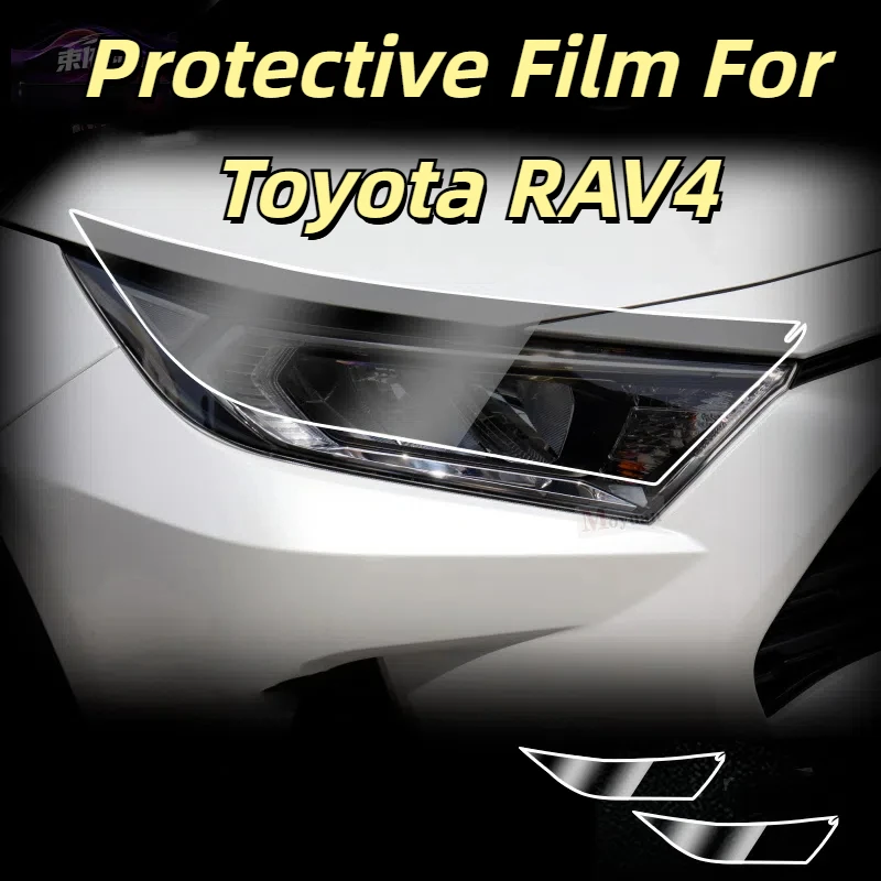 

Car Headlights Taillights Protective Film For Toyota RAV4 2019-2023 Front Anti Scratch Black Transparent TPU Sticker Accessories