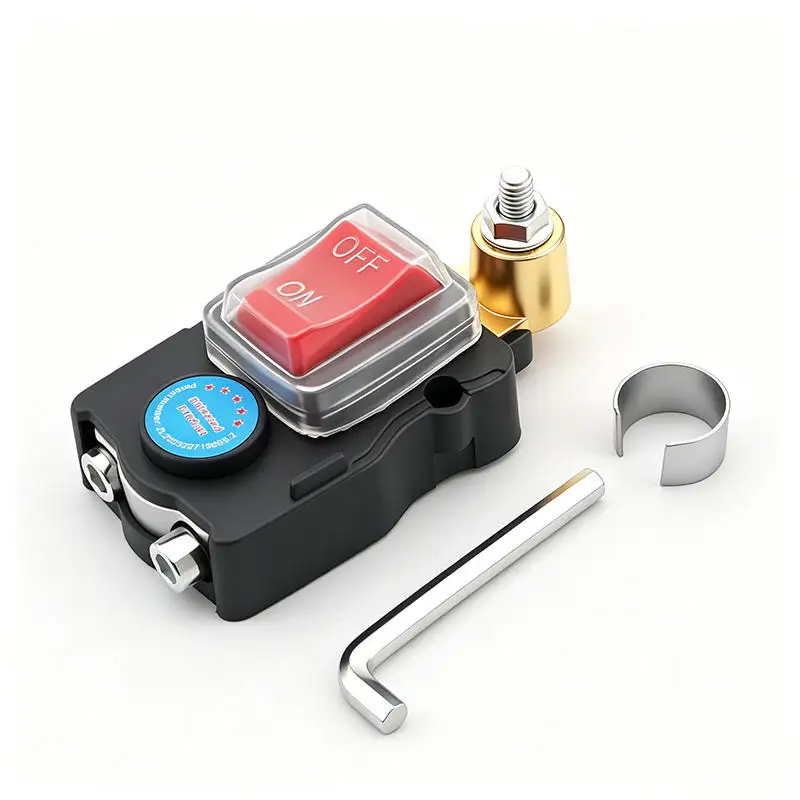 12V 24V 100A Universal Alloy Battery Disconnect Switch ON-OFF With Non-Slip Handle Power Cutoff Control for Marine Boat