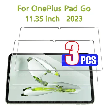 Película de vidrio templado para OnePlus Pad Go 11,35 pulgadas 2023 HD 9H dureza transparente antiarañazos Protector de pantalla anticaída de alta calidad