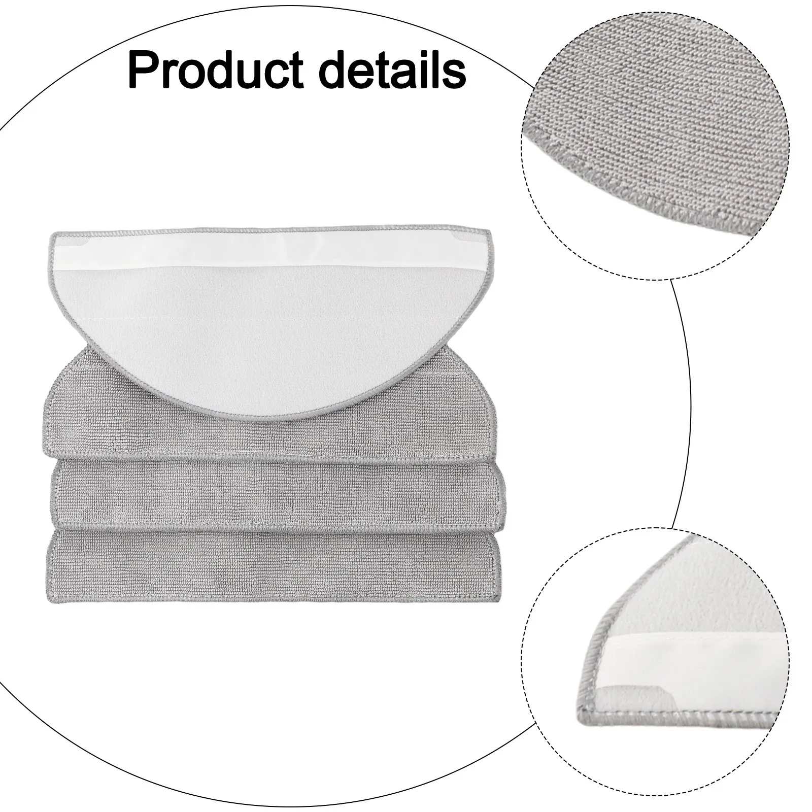 As Shown Robotic Vacuum Cleaner Cloth Replacement Mop Cloth For Cleaner Microfiber Mop Cloth Direct Replacement Mop