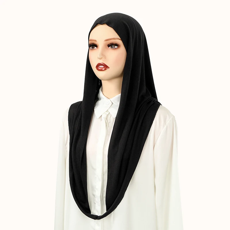 

Newest Instant Chiffon Hijab Solid Color Woman Muslim Hijab Scarf Islamic Turban Fashion Headband Shawl Muslim Veil Jersey Hijab