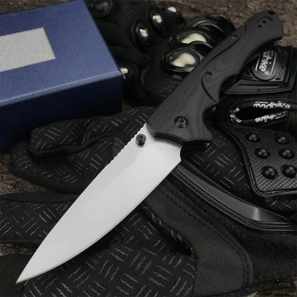 

BM 615 Rukus Folding Pocket Knife S30V Plain Blade G10 Handles Outdoor Camping Hunting Tactical Knives Survival EDC Tools Gift