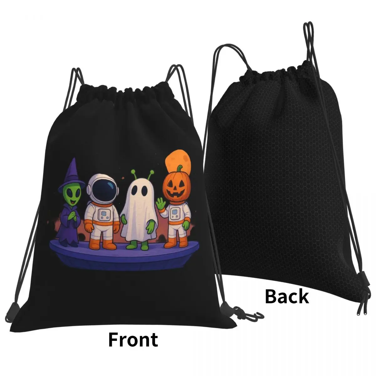 Spooky Costume Contest Backpacks Multi-function Drawstring Bags Sports Bag Book Bags for Man Woman School
