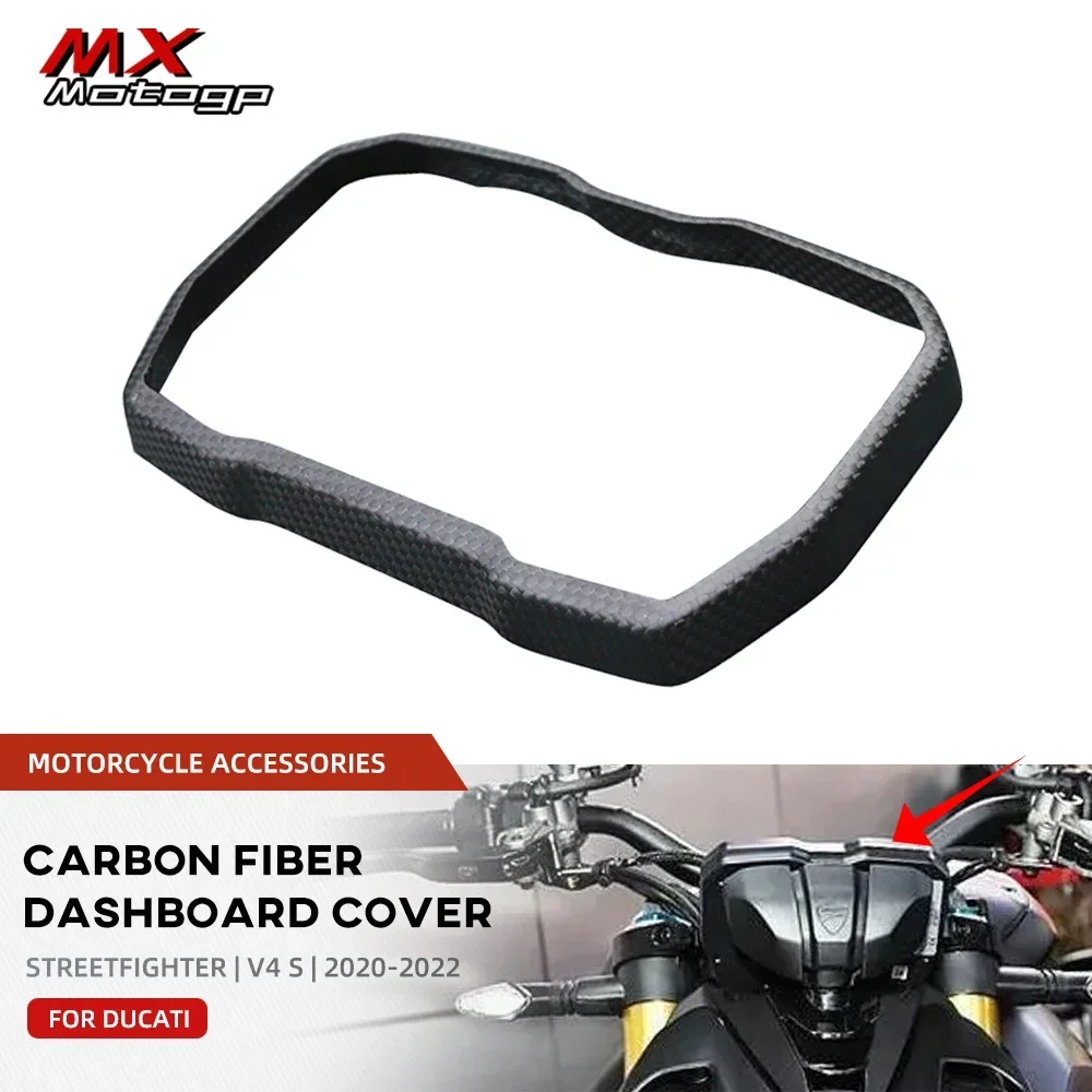 

Motorcycle Carbon Fiber Dashboard Cover Instrument Panel Fairing For DUCATI Panigale V4 V4S V4R Streetfighter V4 S/SP 2019-2023