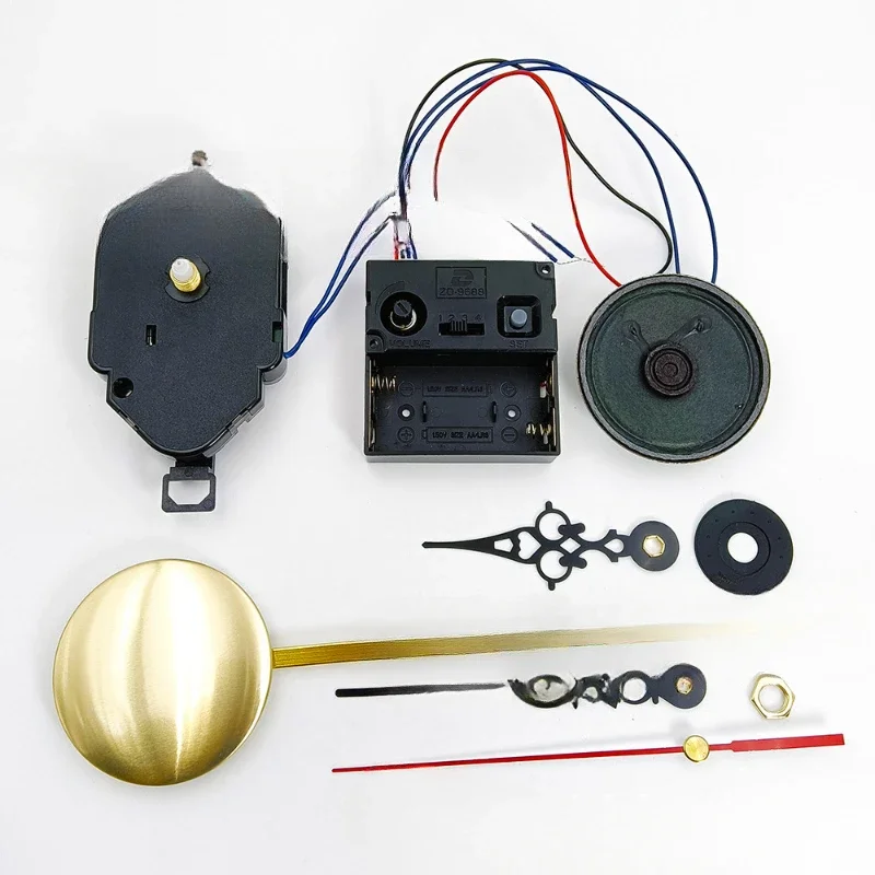 Luxury Pendulum Clock Mechanism Silent Music Box Set Swing DIY Wall Clock Quartz Watch Machinery Report Punctually Accessories