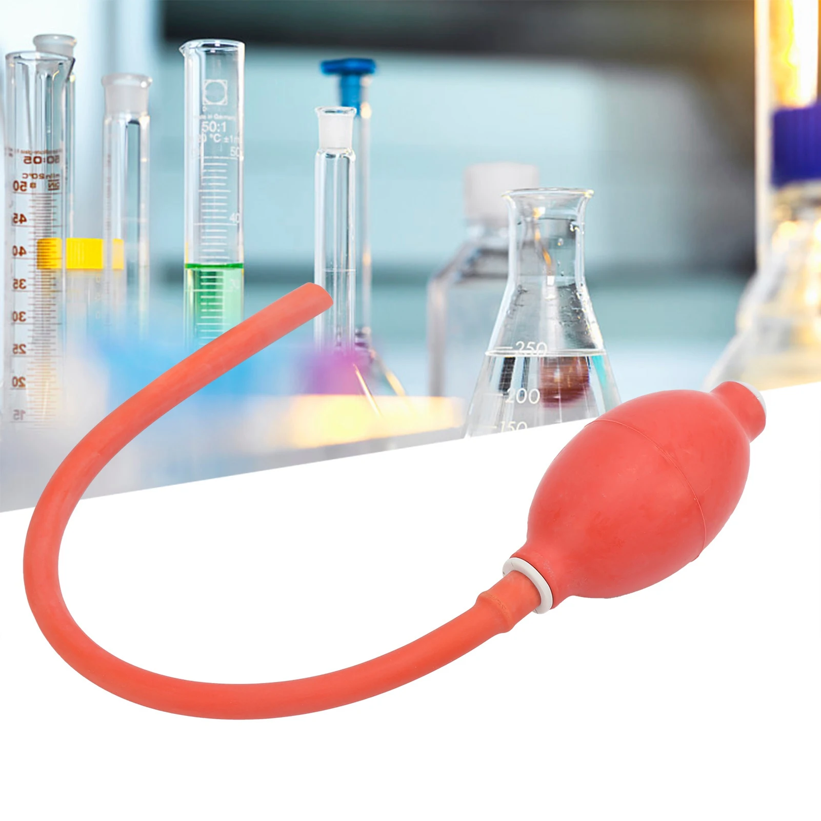 Laboratory Rubber Ball Rubber Squeeze Bulb Syringe Ball Explosion‑Proof Pressurized Laboratory Rubber Ball Rubber Squeeze Bulb
