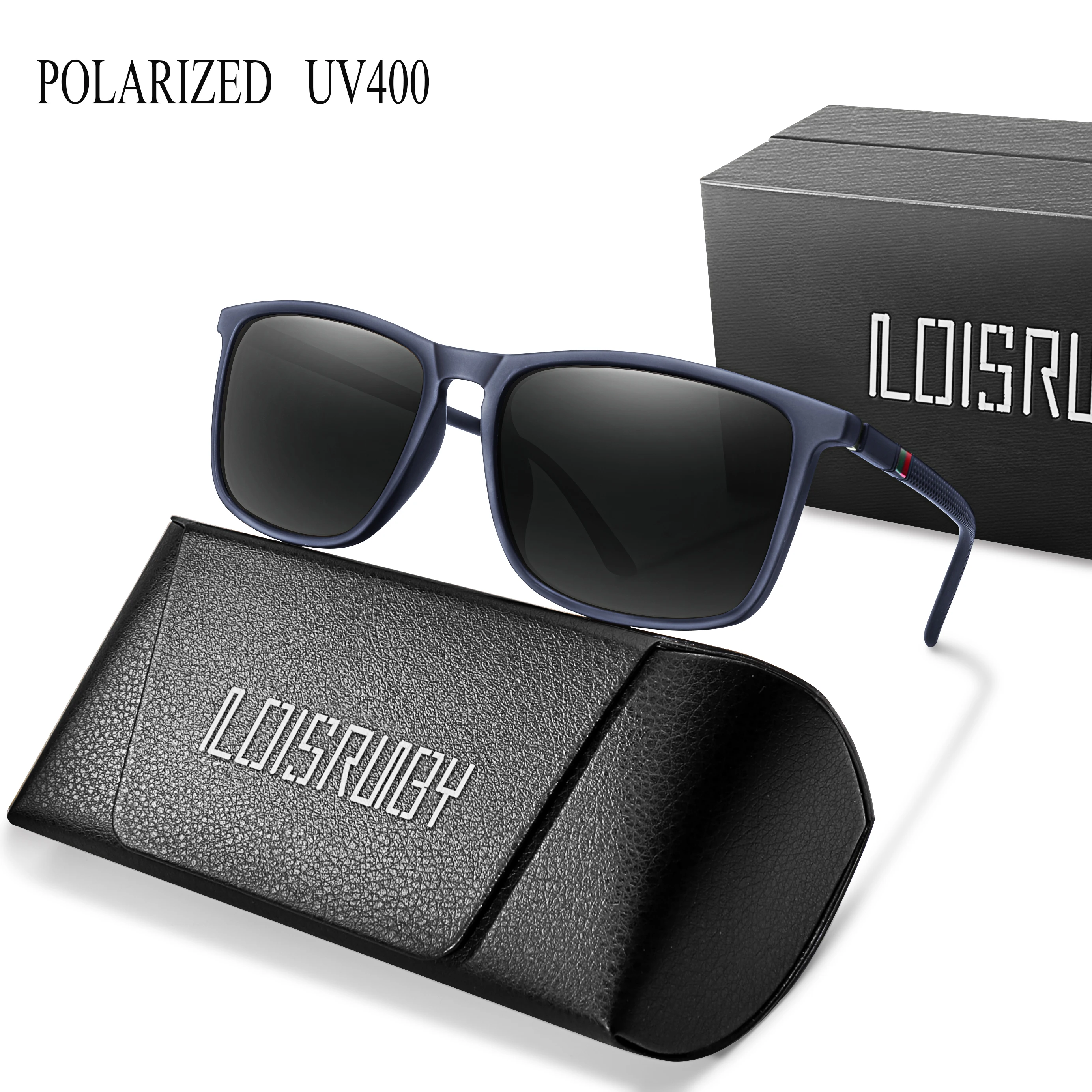 Men Women Fashion Cycling Sun Glasses  Travel Driving Fishing Male Eyewear UV400 Luxury Square Vintage Polarized Sunglasses