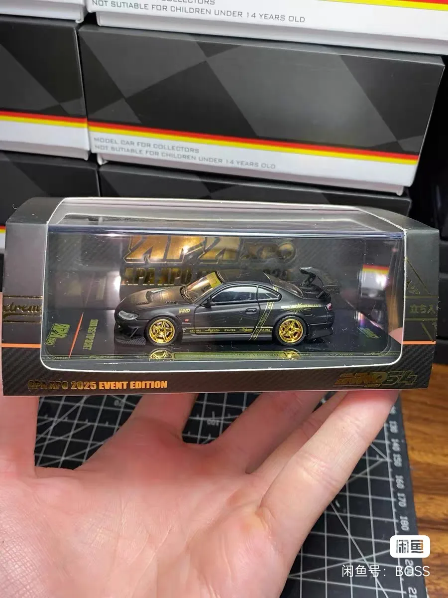 INNO 1/64 GT-R R35 APAxpo Odlewane Modele Samochodów z Stopu Metalu, Kolekcja Zabawek Samochodowych, Prezent na Boże Narodzenie dla Chłopca