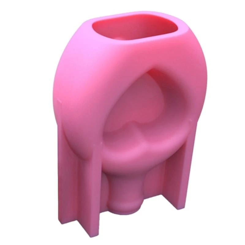 Flower Container Makeup Brushes Holder Heart Vase Flower Vase Epoxy Mold DIY