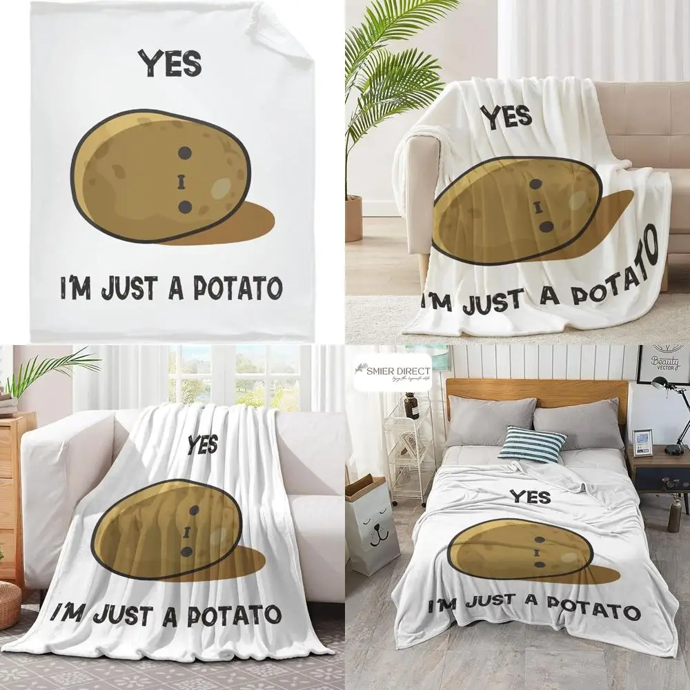 

Cozy Plush Flannel Blanket, Soft and Comfortable, Queen Size, Great for Outdoor Picnics and Living Rooms, 60x50 inches