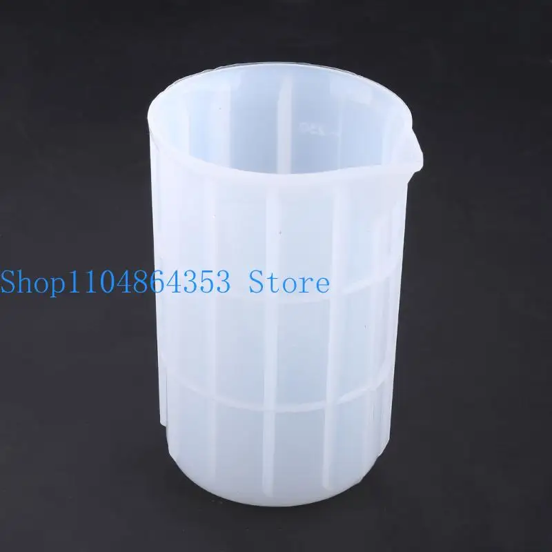 

652F Silicone Measuring Cup Non-Stick Mixing Cups for DIY Jewelry Craft Precise Scale