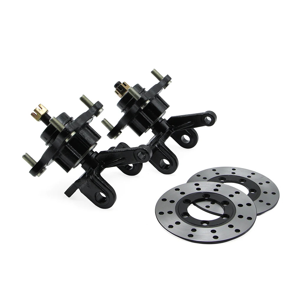 Front Hydraulic Brake Steering Strut Knuckle Spindles Wheel Hub Kit For 150cc 200cc 250cc Electric ATV UTV Quad Go Kart Buggy image 2
