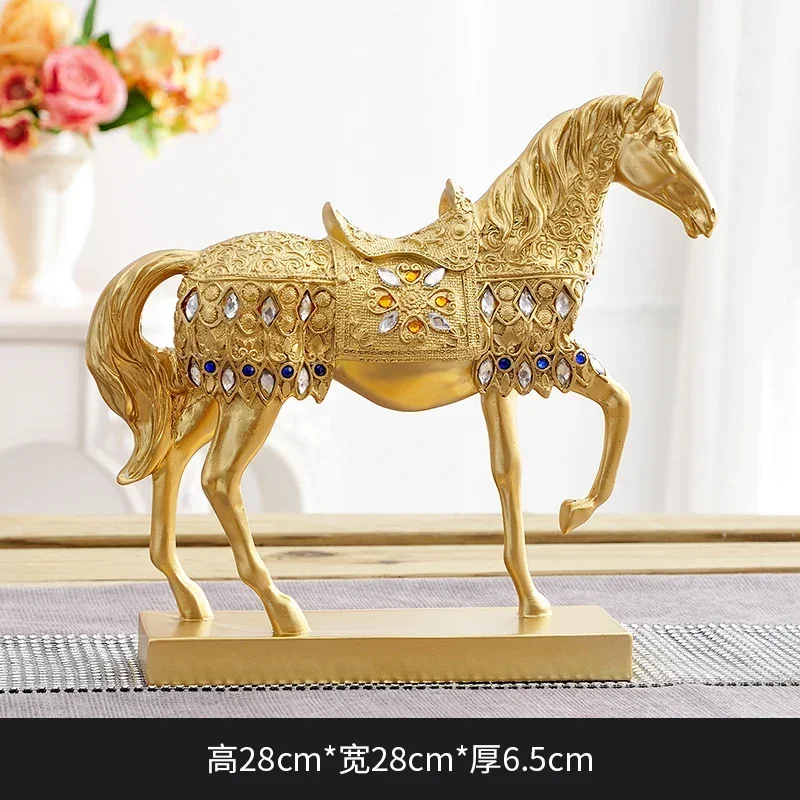 

Horse Figurines Decoration Pieces Horse Wine Cabinet Entrance Living Room Office Desktop Craft Home Home Friends Moving Gifts