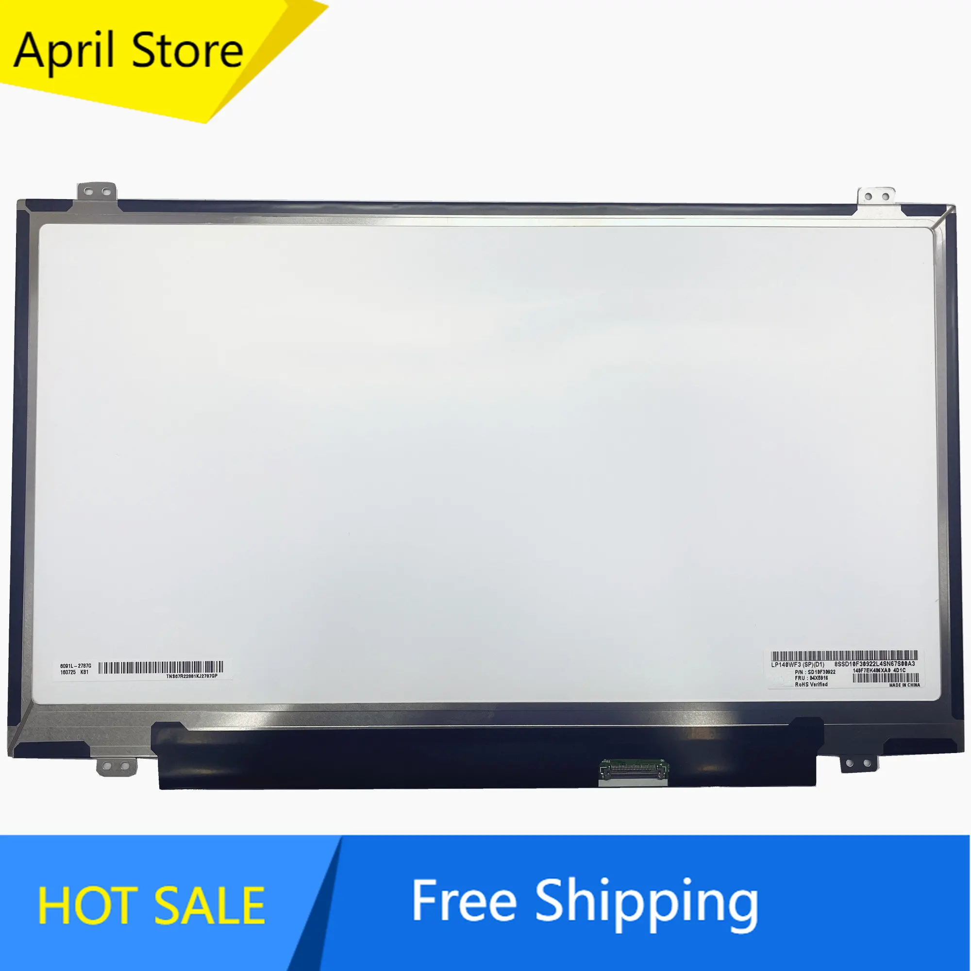 

LP140WF3-SPD1 LP140WF3 SPD1 14.0'' IPS Laptop LCD Screen Panel Matrix 1920*1080 EDP 30 PINS 72% NTSC