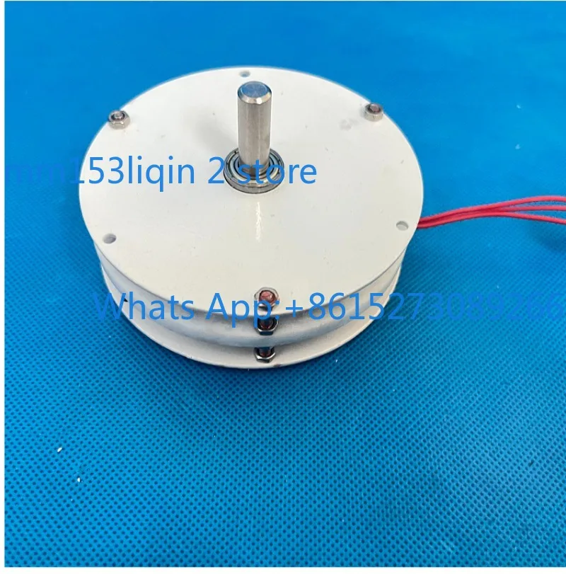 100w Mini Disc Generator Coreless Generator Permanent Magnet Brushless Motor High Efficiency Double Rotor