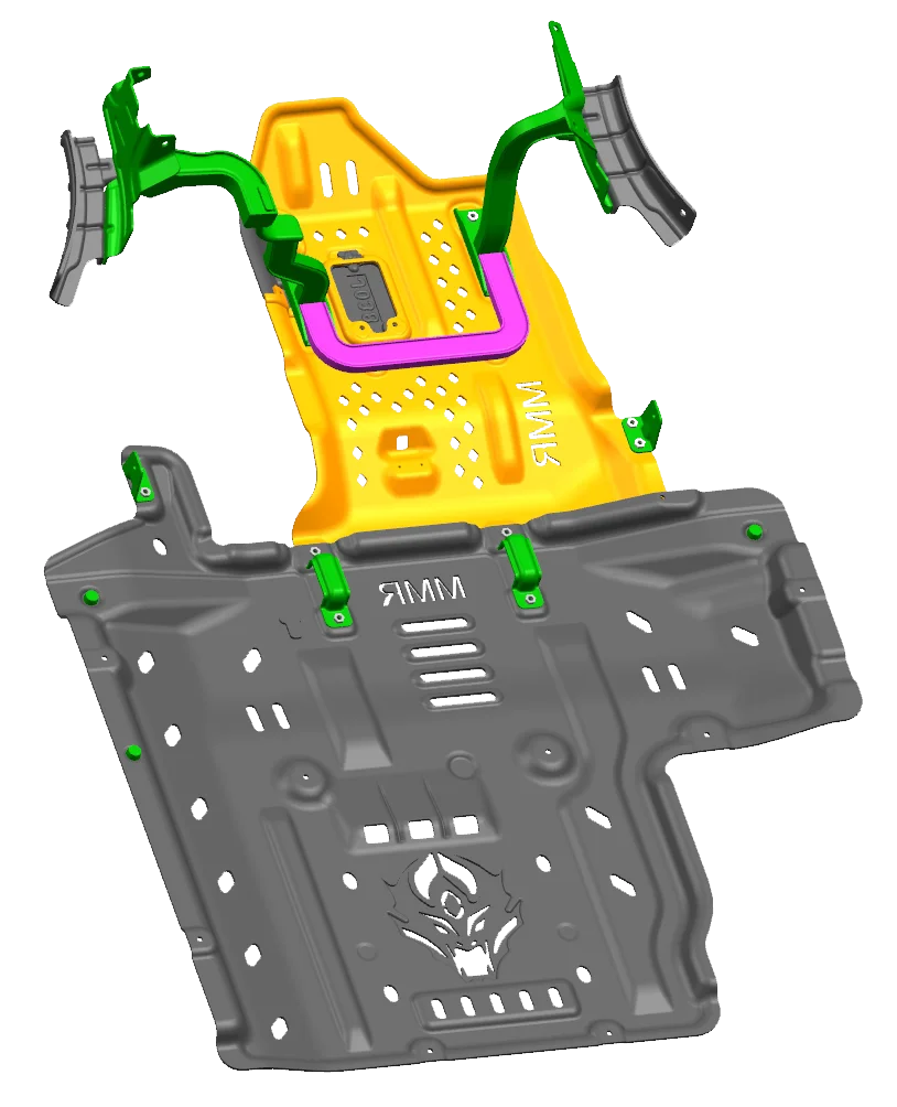 

Off Road Front Skid Plate Jeep Wrangler Underbody Protection Cover Lower Guard Plate