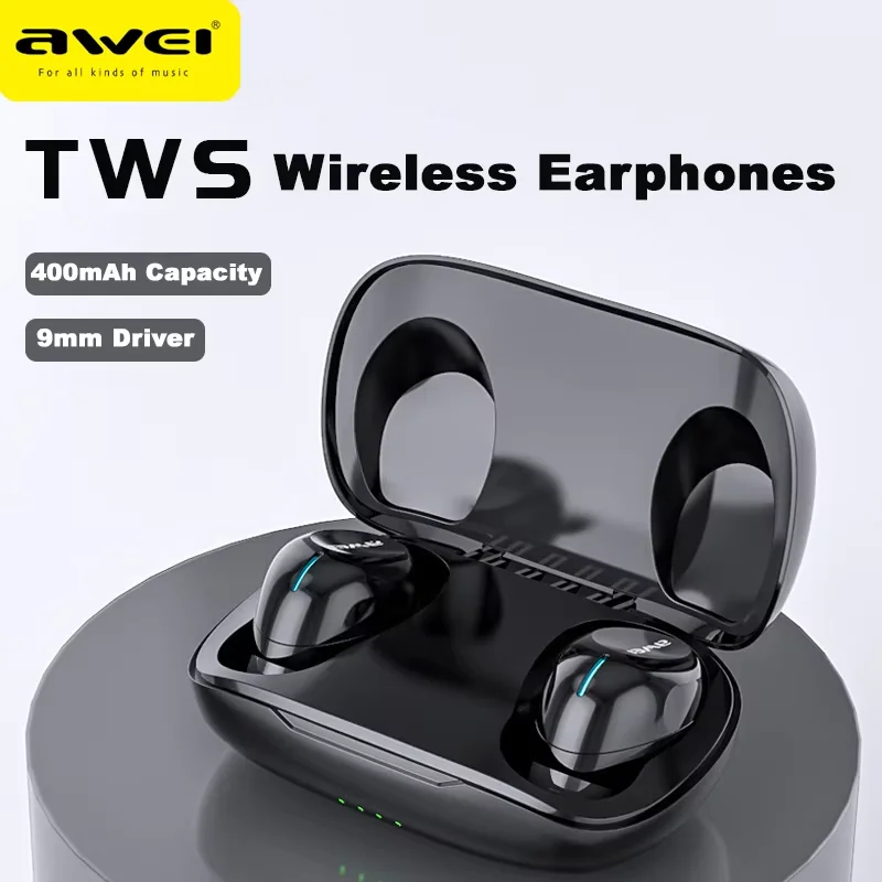 

Awei T20 TWS Wireless Earphones Fone Bluetooth In-Ear HIFI Earbuds 9mm Driver Headphones With Mic Touch Contorl Headset наушники