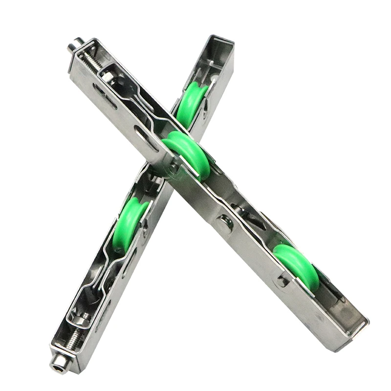 1pc Old Style Sliding Door Pulley Ground Wheel Aluminum Alloy Glass 13-21 Stainless Steel Silent Bathroom Sliding Door Wheel