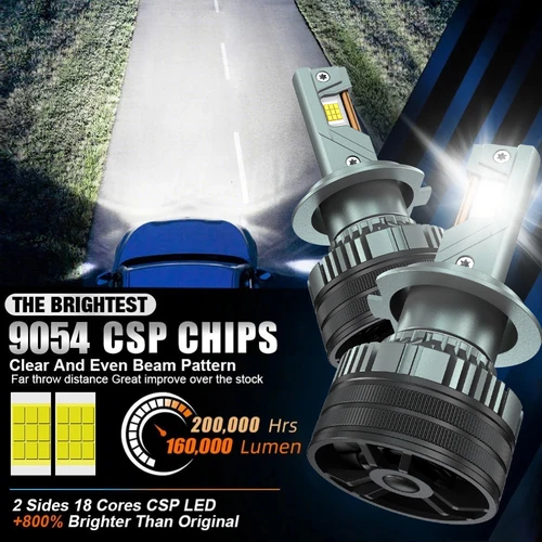 Imagen 2 del producto H7 H4 bombillas Led Canbus para faros de coche 8000W 10000000LM H8 lámpara Led H9 H11 HB3 9005 HB4 9006 H1 9012 Hir2 LED 6000K luz antiniebla 12V